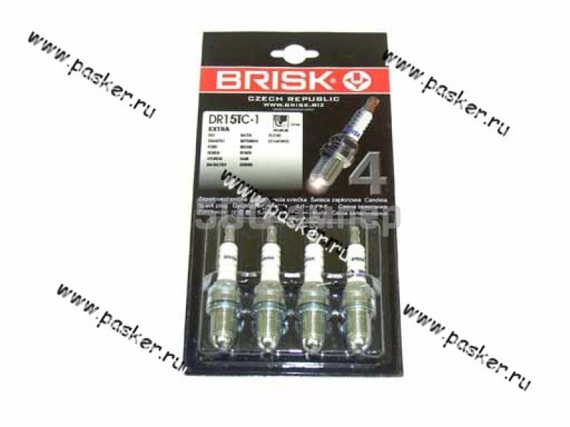 Свечи BRISK 2110 DR15 ТC-1 16кл инжектор 3-х электродные 2112-3707000-08 24492