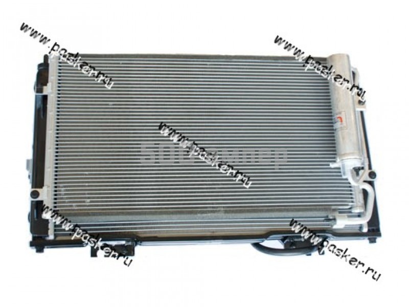 Радиатор 2170 Priora с трубопроводом электровентилятор конденсатор с рессирвером ВИС 21703-1300008-00 43613