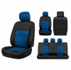 Чехлы на сиденья 1+2 {Экокожа черный + синяя вставка} GT Continental Экокожа (Беларусь) 27-029-000-0072