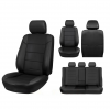 Чехлы на сиденья VW T5 Caravelle / Transporter (03-14) {Экокожа, черный} 28-091-000-0100
