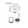 Лампа Automotive Lighting P21/4W 12V 21/4W (12536) (смещенный цоколь) 31874