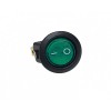 Кнопка универсальная 12V 20А 3-контактная зеленая (905479-Nord YADA) 33091