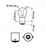 Лампа  Automotive Lighting  P21W 24V (12541) 34939