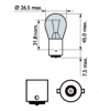Лампа  Automotive Lighting 24V PY21W (12541A) Amber 35040