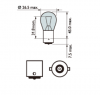 Лампа  Automotive Lighting PY21W (12511A) Amber 34768