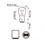 Лампа  Automotive Lighting P21/5W (12527) (BAW15d) 34806
