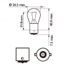 Лампа  Automotive Lighting 27W (12561) +6Вт 34767