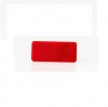 Катафот светоотражающий Fristom DOB-43 C красный (94х44мм) прямоугольный на липучке DOB043C_FIO