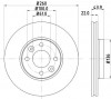Тормозные диски Лада LARGUS NISSHINBO (ND2030K) ND2030K_NHB