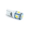 Лампочка светодиодная AVS (A80605S) белый W5W Т10 (W2.1x9.5d) 5SMD 2шт A80605S_AV1