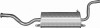 Глушитель ВАЗ-2114 н/о АК2114120100501 Автоглушитель (прямая труба) АК2114120100501