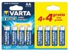 Батарейка VARTA 8шт VARTA HIGH ENERGY 4+4 AA 1.5V LR6 (упаковка 8шт) 04906121448