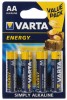 Батарейка VARTA 4шт VARTA ENERGY AA LR6 04106213414