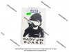 Наклейка Ребенок в машине Baby on Board вырезная 12х17см черная 4562