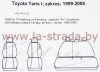 Чехлы на сиденья Toyota Yaris I (99-05) [Z02] 28-004-032-0014