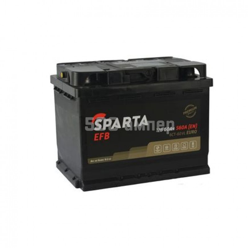 Аккумулятор Sparta EFB 60Ah 560A R+ 32489