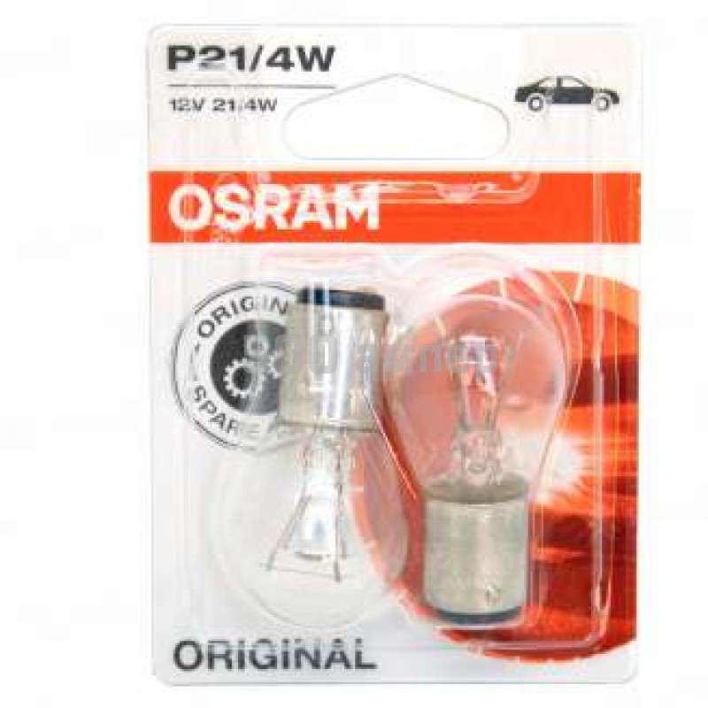 Лампа Osram 12V P21W/4W (7225) 32429