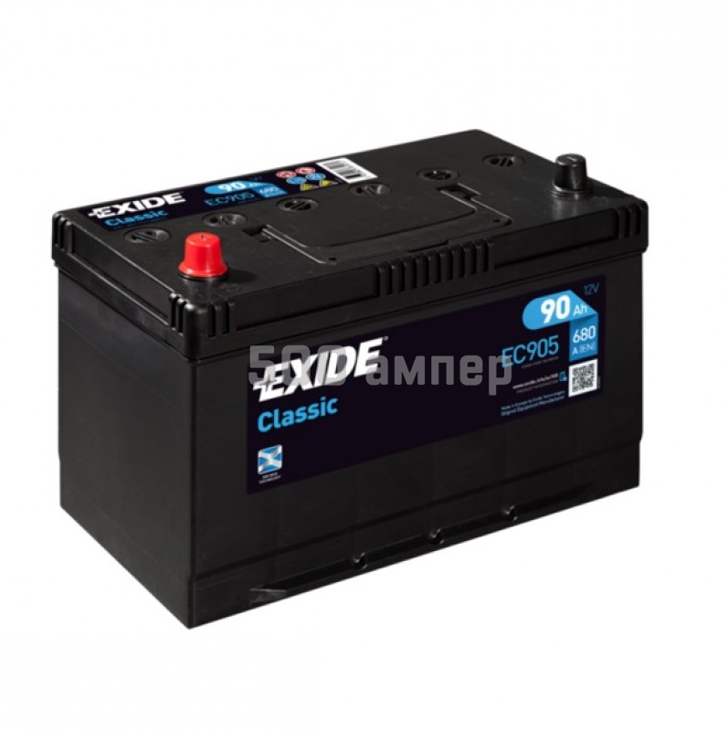 Аккумулятор EXIDE CLASSIC EC905 90Ah 680A L+ EC905_EXI