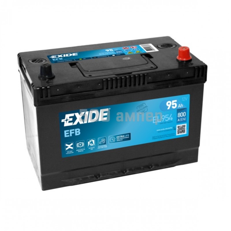 Аккумулятор EXIDE EFB Start&Stop EL954 95Ah 880A R+ EL954_EXI