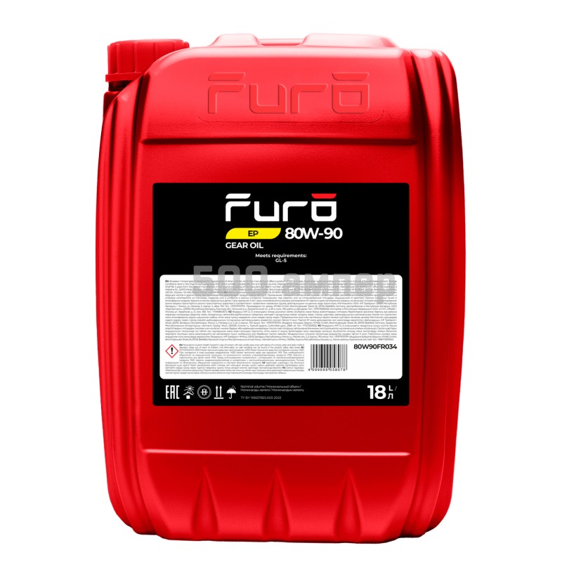 Масло трансмиссионное Furo GEAR OIL EP 80W90 18L 80W90FR034_FUO