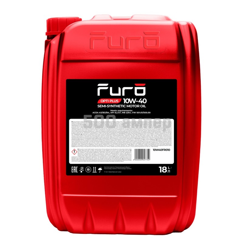 Масло моторное Furo OPTI PLUS 10W40 18L 10W40FR010_FUO