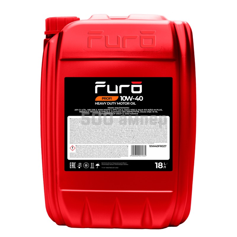 Масло моторное Furo PROFI 10W40 18L 10W40FR027_FUO