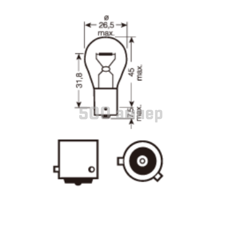 Лампа  Automotive Lighting 21W (12512) 34769