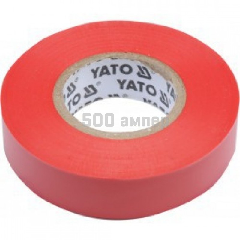 Изолента ПВХ YATO 15мм х 20м, красная YT-81592