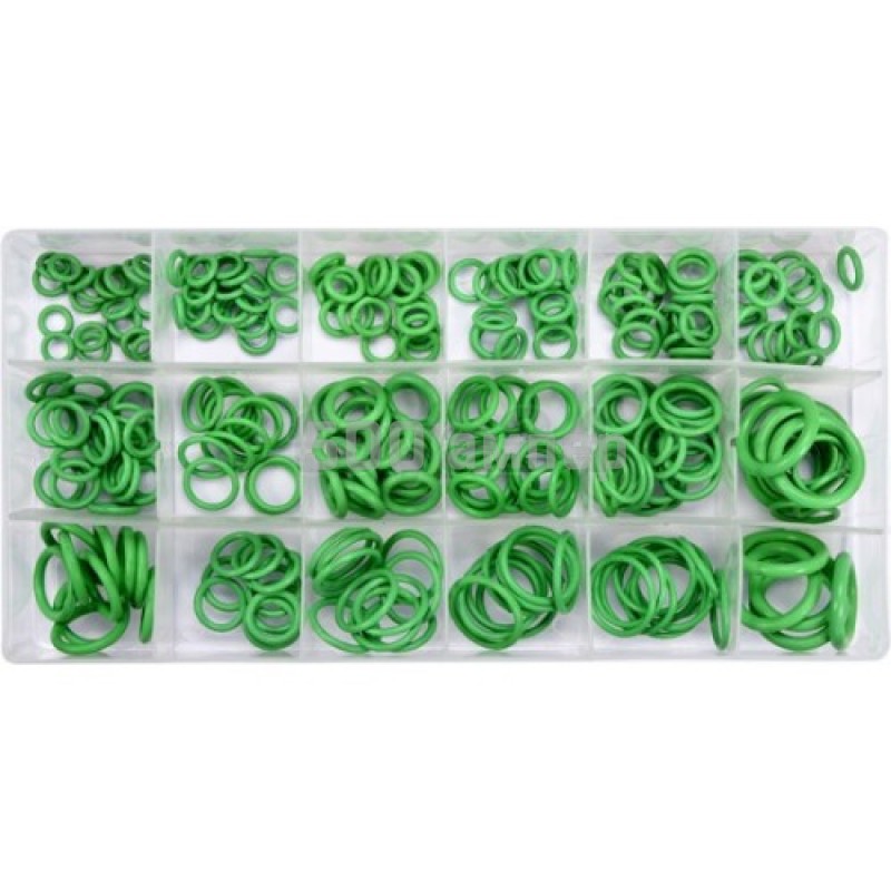 Набор резиновых колец для кондиционеров YATO 270 предметов, зеленого цвета YT-06879