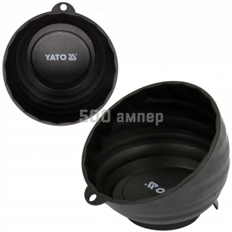 Поднос магнитный круглый YATO диаметр 110 мм, с вытяжными стенками YT-08304