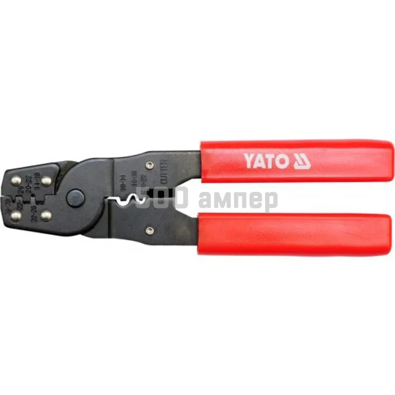 Клещи для обжима и зачистки проводов YATO 0.08-2, 0.12-0.3, 0.3-6 мм² YT-2256