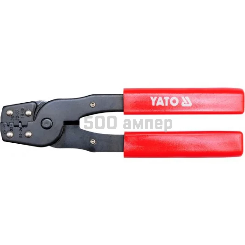 Клещи для обжима и зачистки проводов YATO 0.08 - 2, 0.12 - 0.3 мм² YT-2255