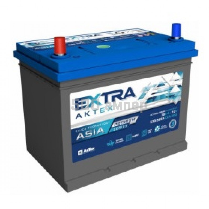 Аккумулятор AKTEX EXTRA Premium (JIS) 70Ah 530/585А L+ ATEXPA70-3-L