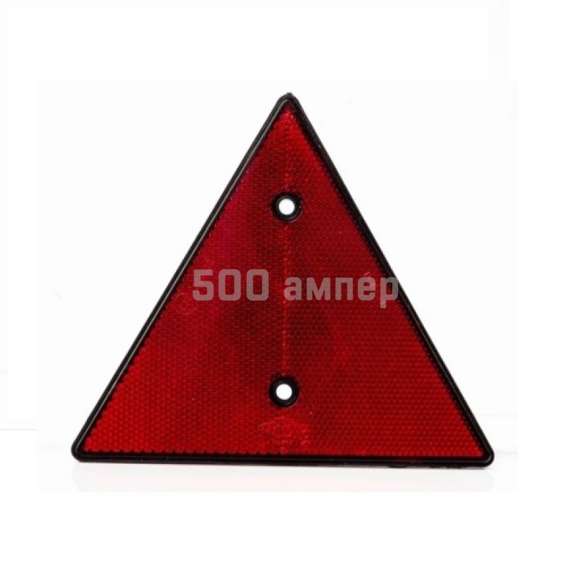 Светоотражатель треугольный с отверстиями под винты Fristom DOB-031 красный DOB031_FIO