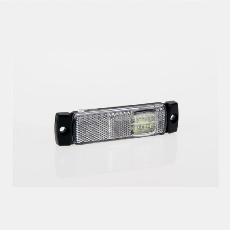 Фонарь габаритный Fristom FT-018 B LED белый светодиод с проводом 2x0,75мм FT018BLED_FIO