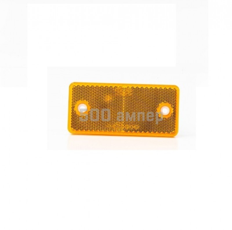 Катафот светоотражающий Fristom DOB-034 Z желтый (90х40мм) прямоугольный с отверстиями DOB034Z_FIO