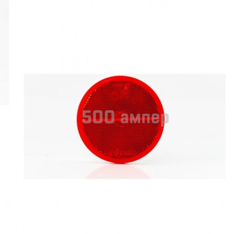 Катафот светоотражающий Fristom DOB-039A C красный (D78 мм) круглый с винтом DOB039AC_FIO