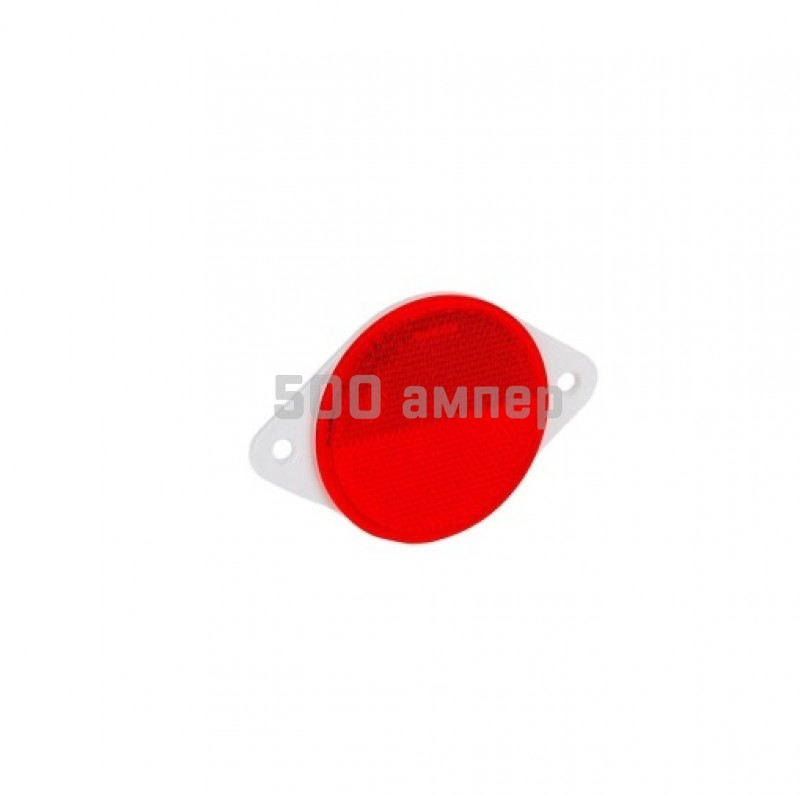 Катафот светоотражающий Fristom DOB-039 C красный (D78 мм) круглый с креплением на два винта DOB039C_FIO