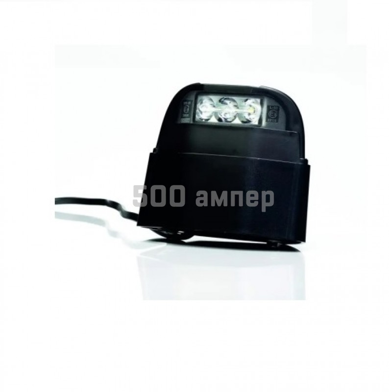 Подсветка номера Fristom FT-261 LED чёрного цвета c проводом. FT261LED_FIO