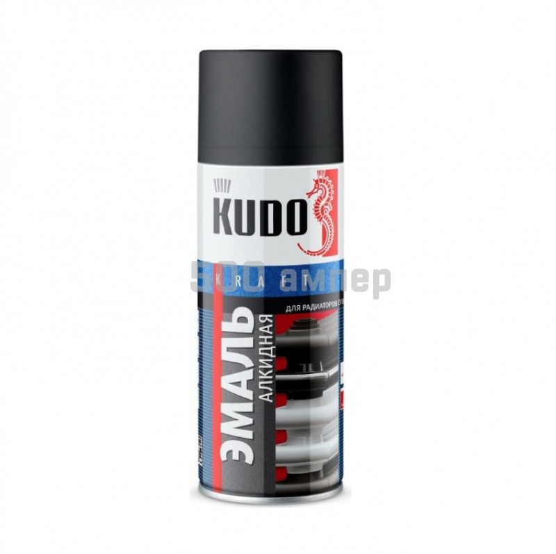 Краска-спрей для радиаторов отопления KUDO черная матовая 520мл KU-5103