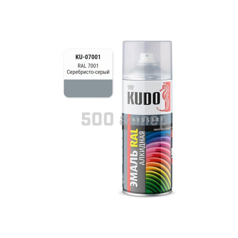 Краска KUDO RAL серебристо-серый 500мл (KU-07001) 35991