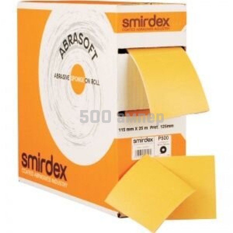 Бумага наждачная SMIRDEX Abrasoft P120 115*125мм*25м 135120120