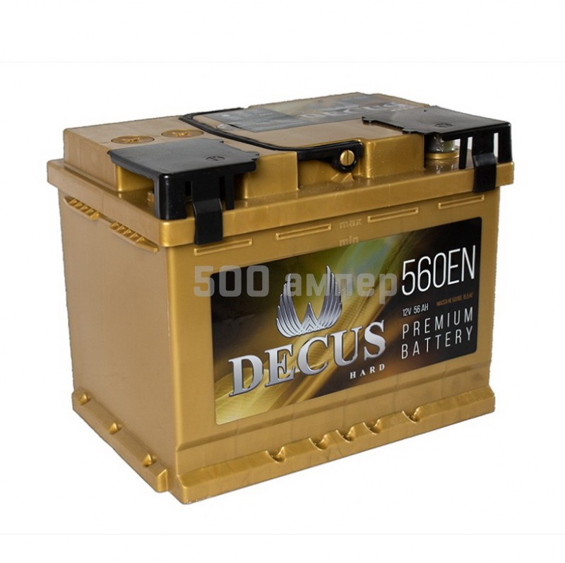 Аккумулятор Decus золото 56 Ah 560А R+ 36404