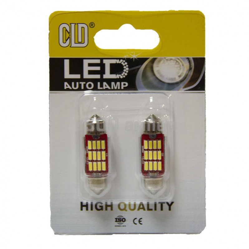 Комплект ламп светодиодных CLD C5W 36мм Canbus L22109CHW