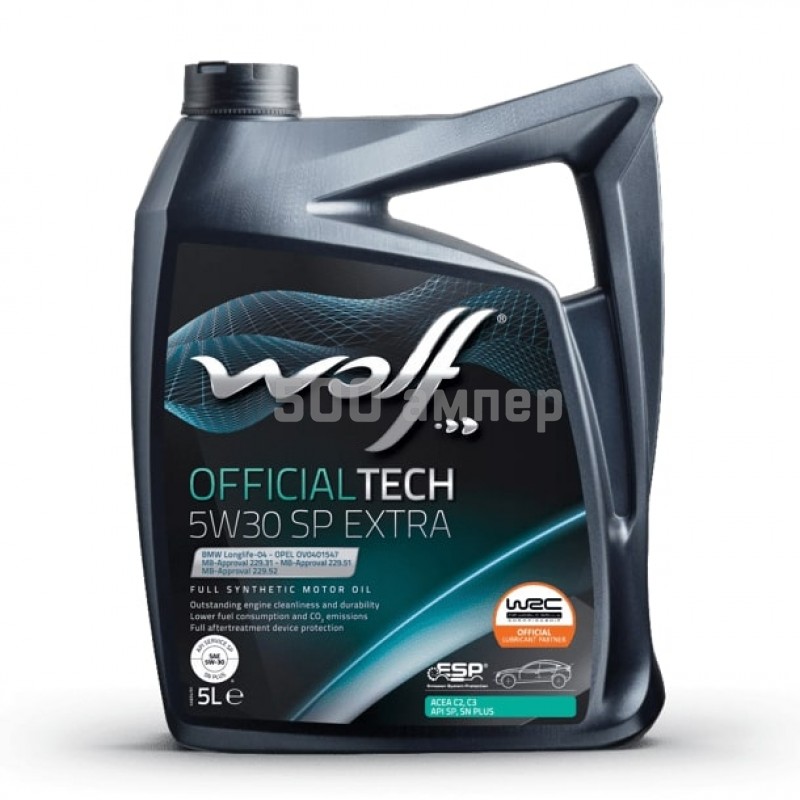 Масло моторное WOLF OFFICIALTECH 5W-30 UHPD EXTRA 5л 65622/5