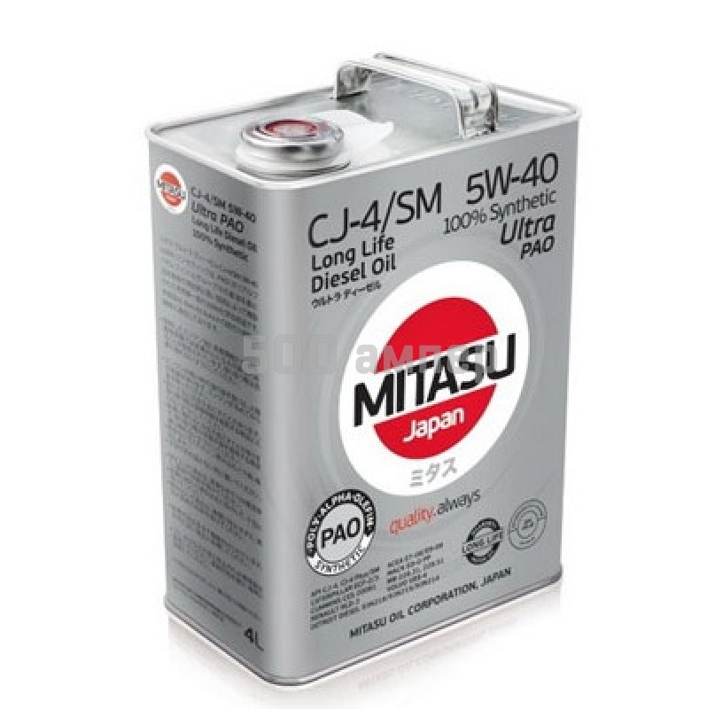 Масло моторное MITASU ULTRA DIESEL  CJ-4 5W40 4л MJ-211-4