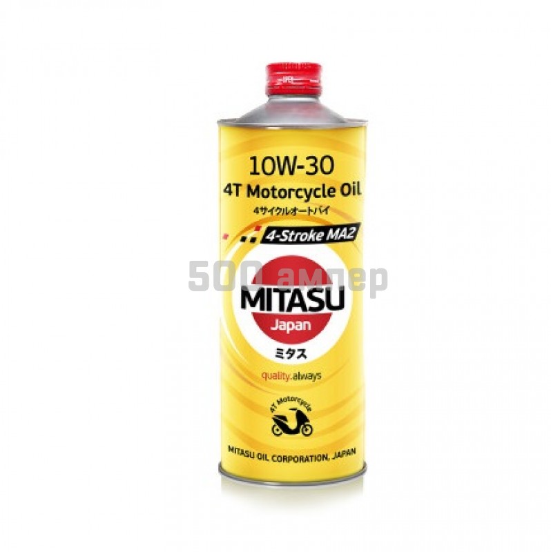 Масло моторное MITASU 4-STROKE MA2 10W30 1л MJ-943-1