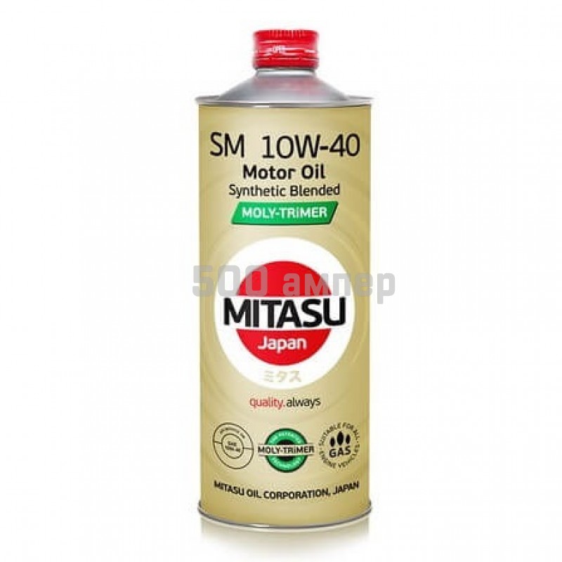 Масло моторное MITASU MOLY-TRiMER SM (GAS) 10W40 1л MJ-M22-1