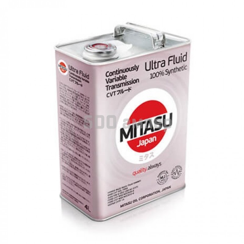 Масло трансмиссионное MITASU CVT ULTRA FLUID 100% Synthetic зеленое, 4л MJ-329G-4