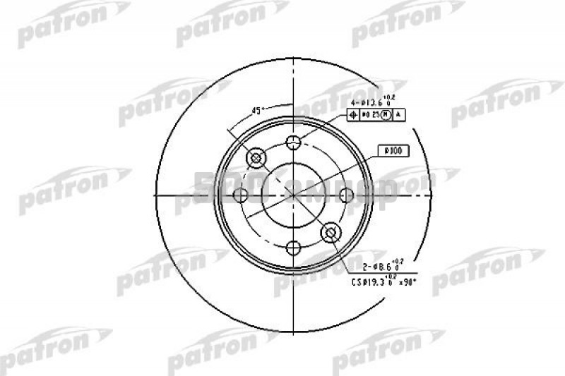 Тормозные диски Лада LARGUS PATRON (PBD4364) PBD4364